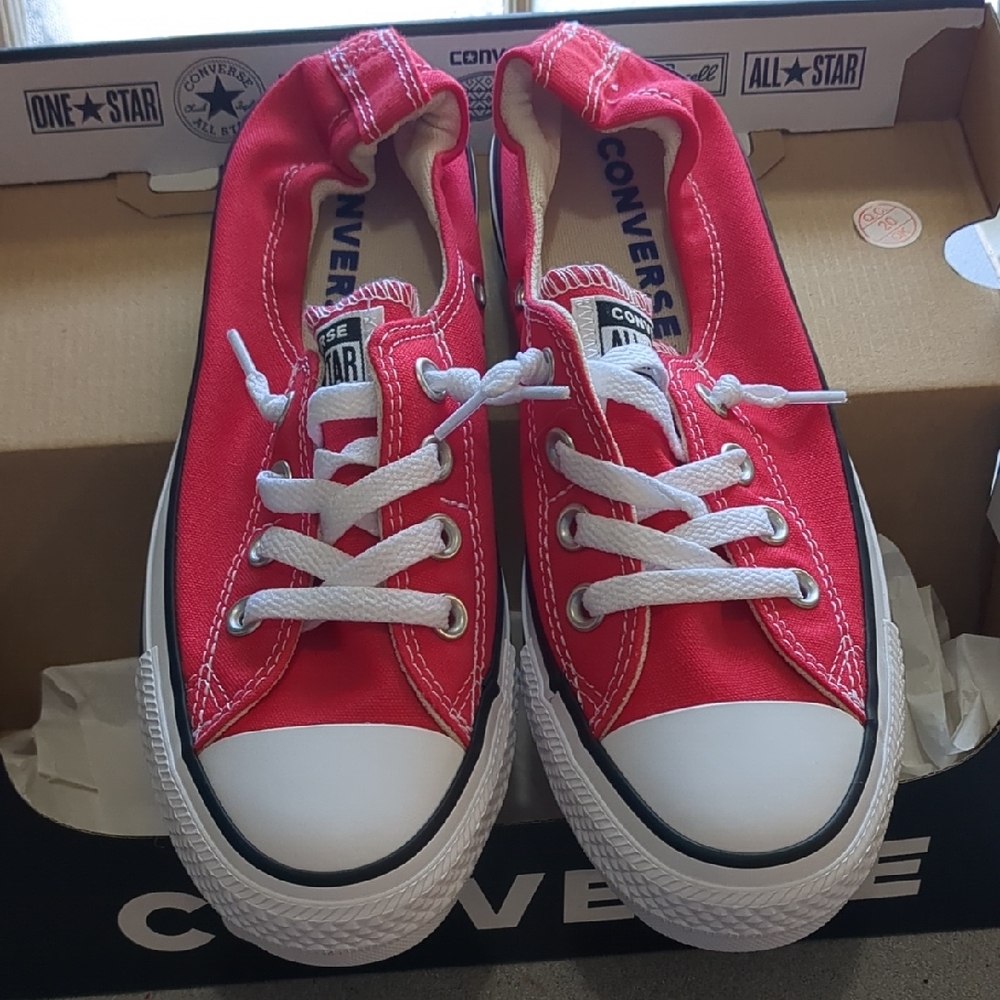 Converse Classic Red Canvas Sneakers